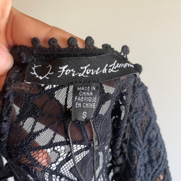 For Love And Lemons Emerie Cut Out Dress In Black - Picture 12 of 13